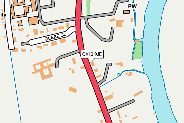 OX10 9JE map - OS OpenMap – Local (Ordnance Survey)