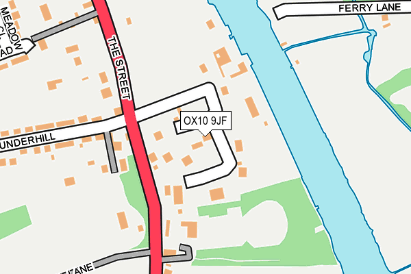 OX10 9JF map - OS OpenMap – Local (Ordnance Survey)