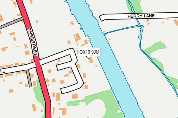 OX10 9JU map - OS OpenMap – Local (Ordnance Survey)