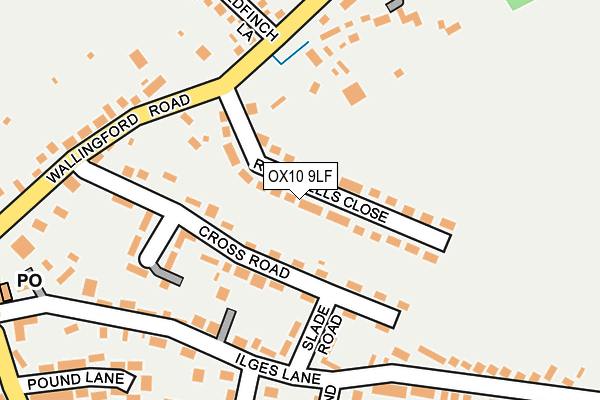 OX10 9LF map - OS OpenMap – Local (Ordnance Survey)