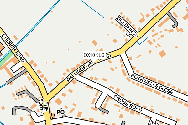 OX10 9LG map - OS OpenMap – Local (Ordnance Survey)