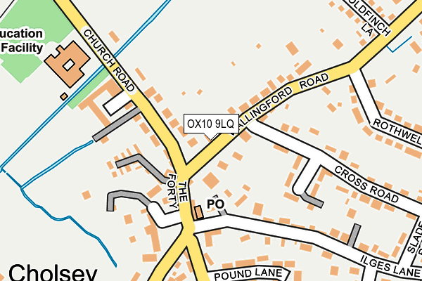 OX10 9LQ map - OS OpenMap – Local (Ordnance Survey)