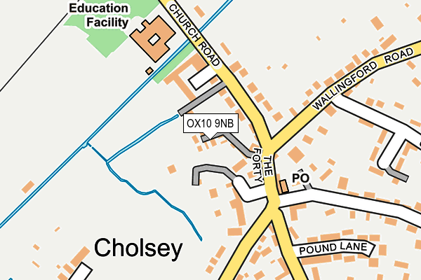 OX10 9NB map - OS OpenMap – Local (Ordnance Survey)