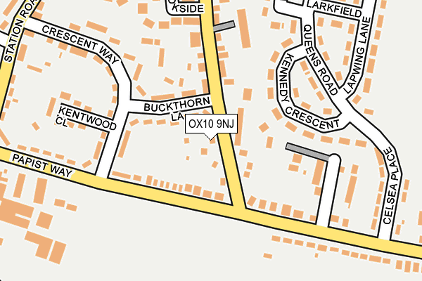 OX10 9NJ map - OS OpenMap – Local (Ordnance Survey)