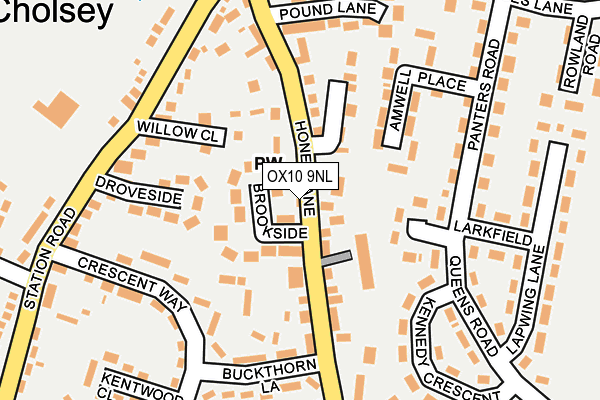 OX10 9NL map - OS OpenMap – Local (Ordnance Survey)