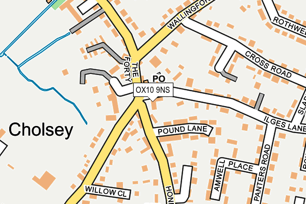 OX10 9NS map - OS OpenMap – Local (Ordnance Survey)