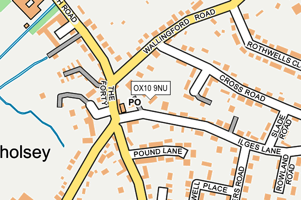 OX10 9NU map - OS OpenMap – Local (Ordnance Survey)