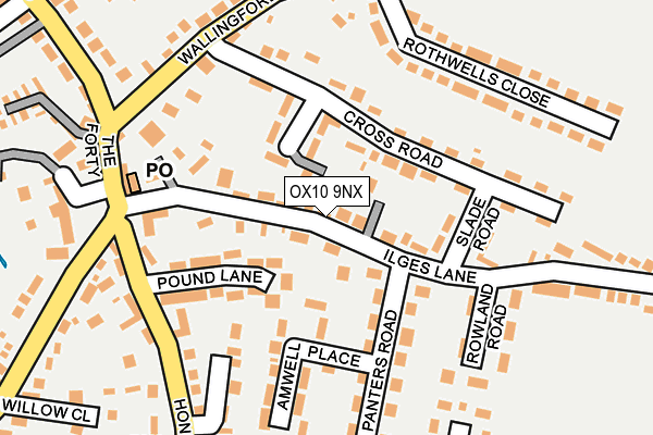 OX10 9NX map - OS OpenMap – Local (Ordnance Survey)