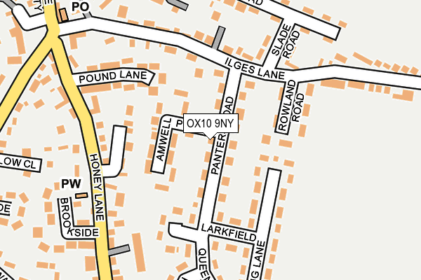 OX10 9NY map - OS OpenMap – Local (Ordnance Survey)