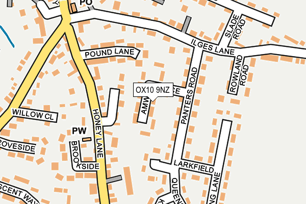 OX10 9NZ map - OS OpenMap – Local (Ordnance Survey)