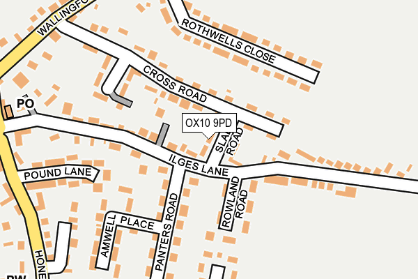 OX10 9PD map - OS OpenMap – Local (Ordnance Survey)