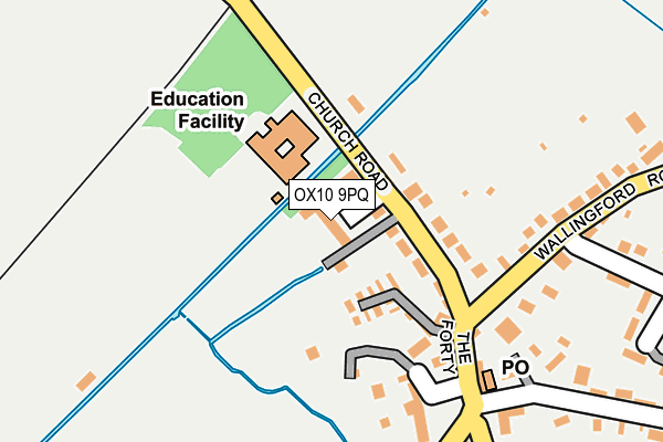 OX10 9PQ map - OS OpenMap – Local (Ordnance Survey)