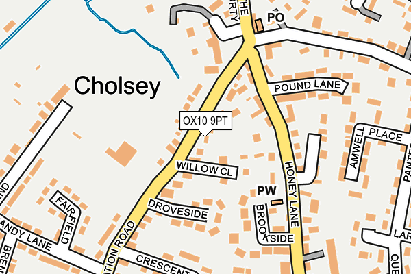 Map of HONEY LANE MANAGEMENT (CHOLSEY) LIMITED at local scale