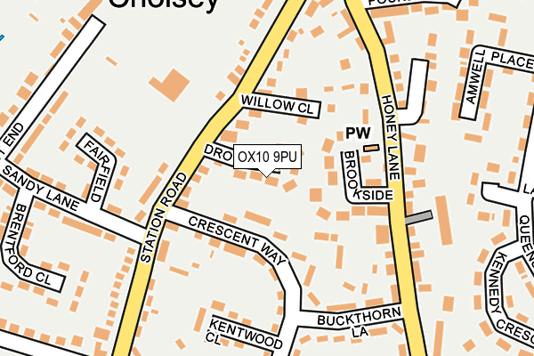 OX10 9PU map - OS OpenMap – Local (Ordnance Survey)