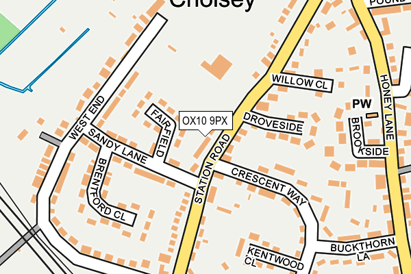 OX10 9PX map - OS OpenMap – Local (Ordnance Survey)