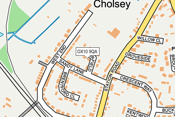 OX10 9QA map - OS OpenMap – Local (Ordnance Survey)