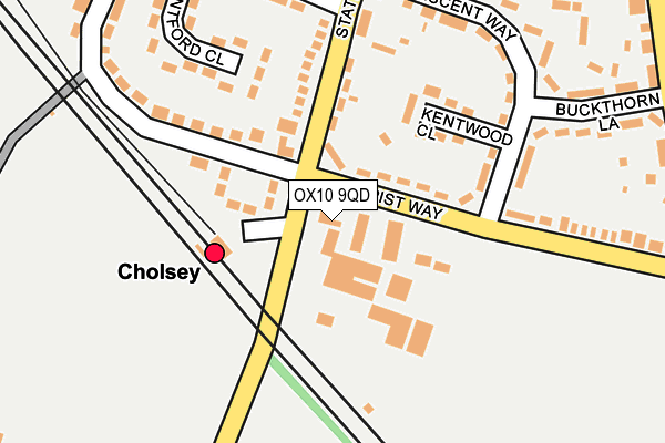 OX10 9QD map - OS OpenMap – Local (Ordnance Survey)