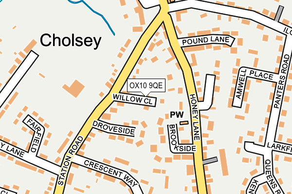 OX10 9QE map - OS OpenMap – Local (Ordnance Survey)