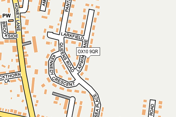 OX10 9QR map - OS OpenMap – Local (Ordnance Survey)