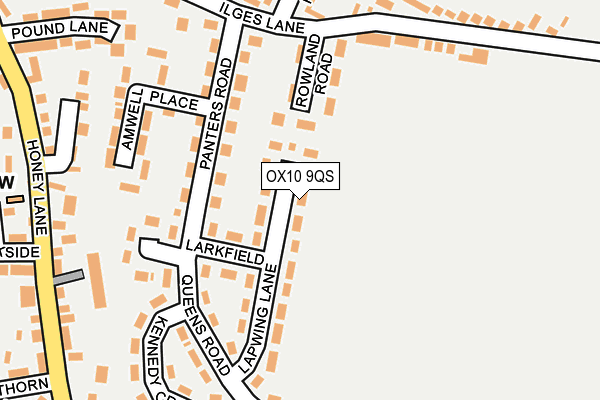 OX10 9QS map - OS OpenMap – Local (Ordnance Survey)
