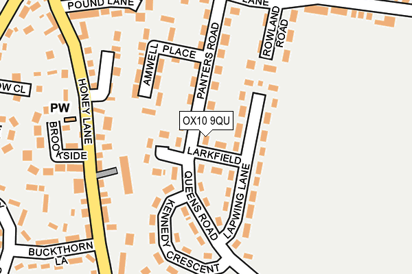 OX10 9QU map - OS OpenMap – Local (Ordnance Survey)