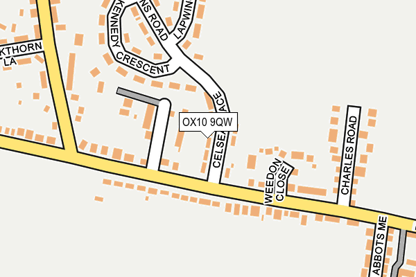 OX10 9QW map - OS OpenMap – Local (Ordnance Survey)