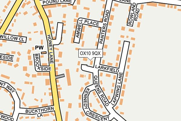 OX10 9QX map - OS OpenMap – Local (Ordnance Survey)