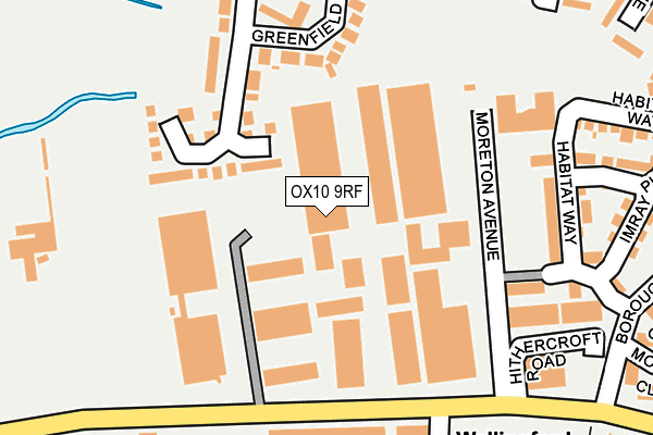 OX10 9RF map - OS OpenMap – Local (Ordnance Survey)