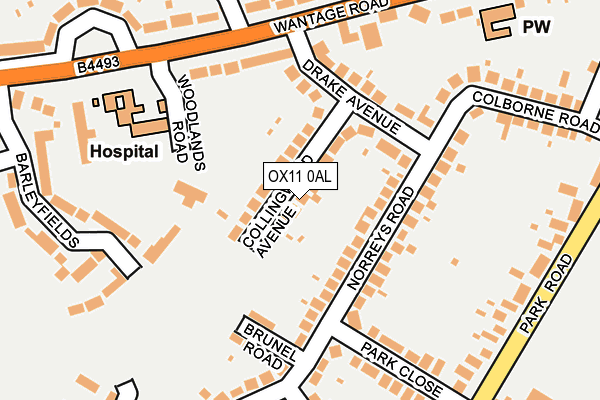 OX11 0AL map - OS OpenMap – Local (Ordnance Survey)