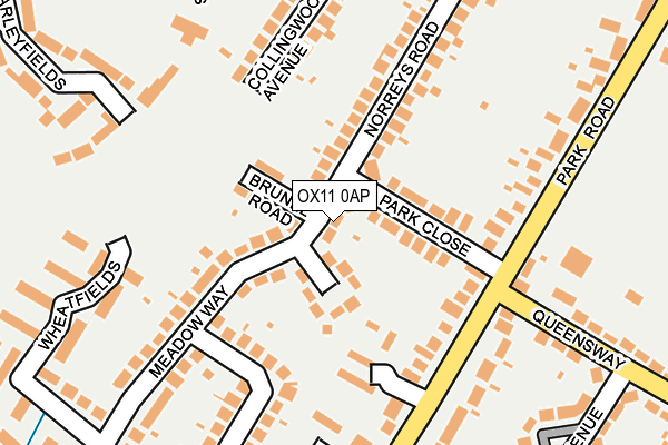 OX11 0AP map - OS OpenMap – Local (Ordnance Survey)