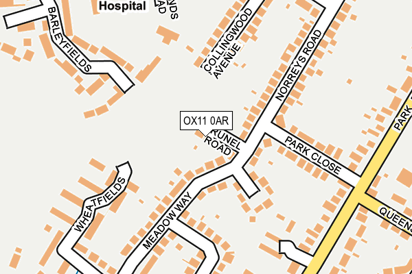 OX11 0AR map - OS OpenMap – Local (Ordnance Survey)