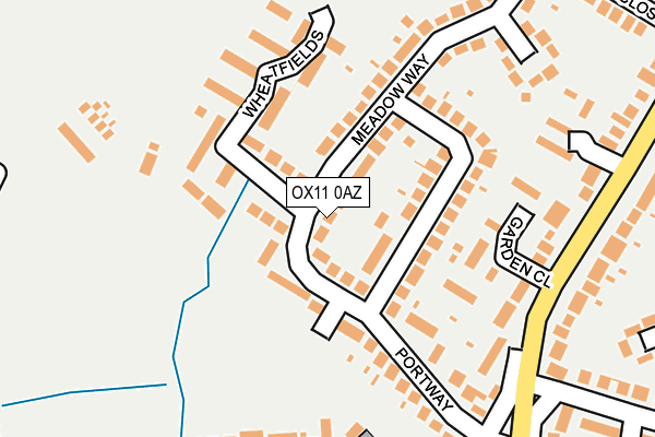 OX11 0AZ map - OS OpenMap – Local (Ordnance Survey)
