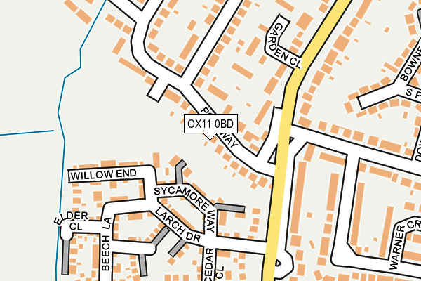 OX11 0BD map - OS OpenMap – Local (Ordnance Survey)