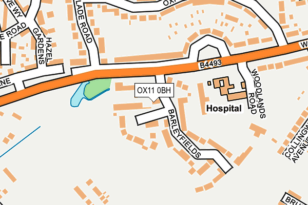 OX11 0BH map - OS OpenMap – Local (Ordnance Survey)