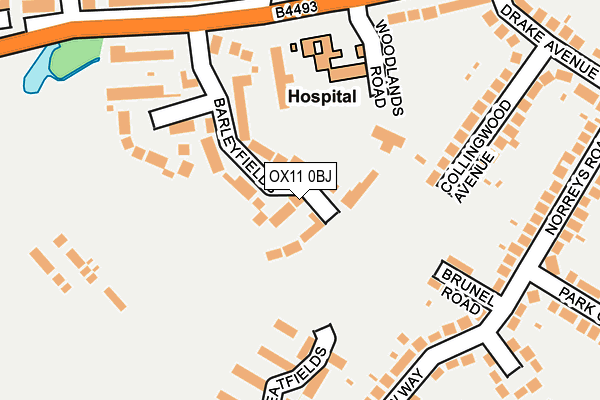 OX11 0BJ map - OS OpenMap – Local (Ordnance Survey)