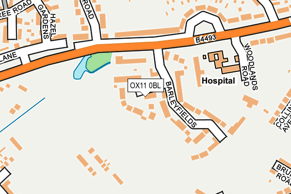 OX11 0BL map - OS OpenMap – Local (Ordnance Survey)