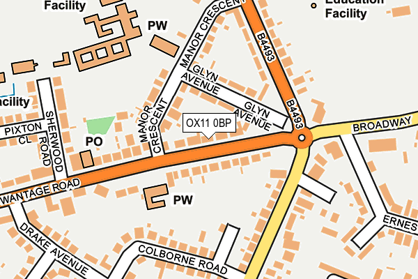 OX11 0BP map - OS OpenMap – Local (Ordnance Survey)