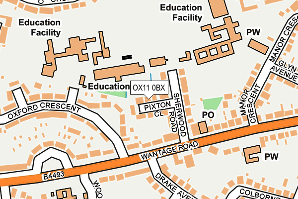 OX11 0BX map - OS OpenMap – Local (Ordnance Survey)