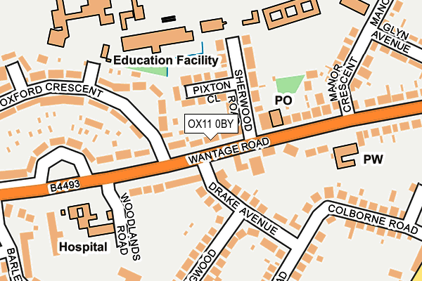 OX11 0BY map - OS OpenMap – Local (Ordnance Survey)