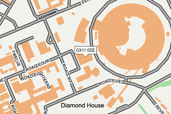 OX11 0DE map - OS OpenMap – Local (Ordnance Survey)