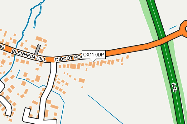OX11 0DP map - OS OpenMap – Local (Ordnance Survey)
