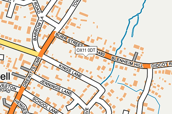 OX11 0DT map - OS OpenMap – Local (Ordnance Survey)