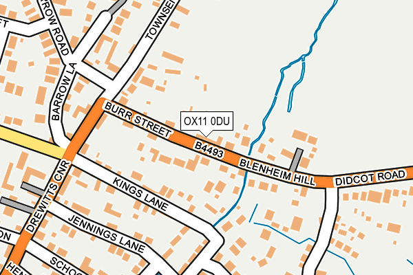 OX11 0DU map - OS OpenMap – Local (Ordnance Survey)