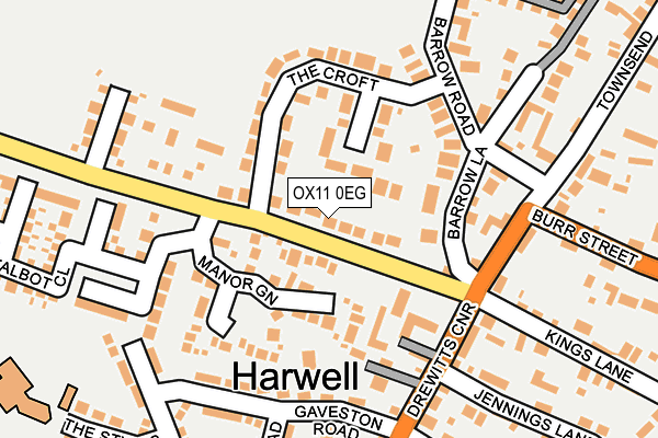 OX11 0EG map - OS OpenMap – Local (Ordnance Survey)