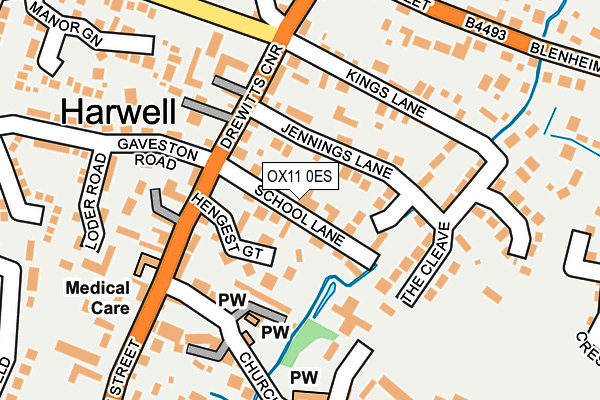 OX11 0ES map - OS OpenMap – Local (Ordnance Survey)