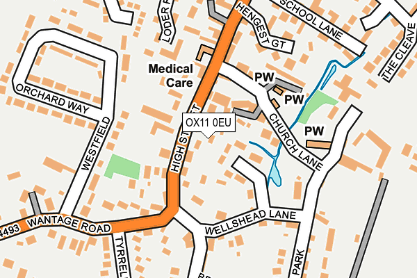 OX11 0EU map - OS OpenMap – Local (Ordnance Survey)