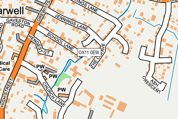 OX11 0EW map - OS OpenMap – Local (Ordnance Survey)