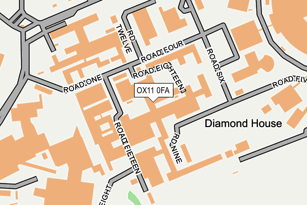 OX11 0FA map - OS OpenMap – Local (Ordnance Survey)