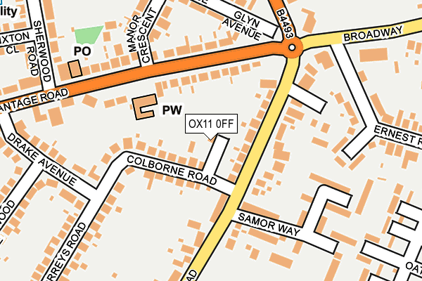 OX11 0FF map - OS OpenMap – Local (Ordnance Survey)