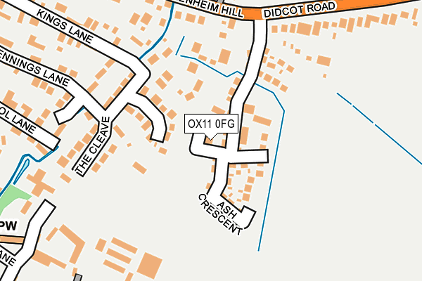 OX11 0FG map - OS OpenMap – Local (Ordnance Survey)